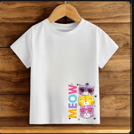 Kiz Çocuk Baskili T-shirt